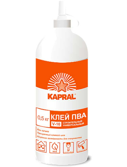 Клей ПВА KAPRAL V-10, 0,5кг