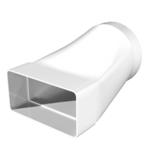 Соединитель эксцент, плоск воздуховода с круглым, 60х204/D150, 620СП15КП