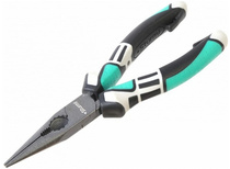 Длинногубцы 160мм., тефлоновое покрытие TPE рукоятки Sturm! 1020-13-3-160