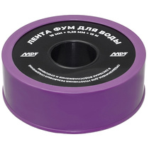 Лента ФУМ для воды 19 мм x 0,25 мм x 15 м, профессиональная