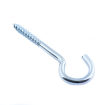 Шуруп-крючок полукругл 6,0x40 белый цинк 1 шт