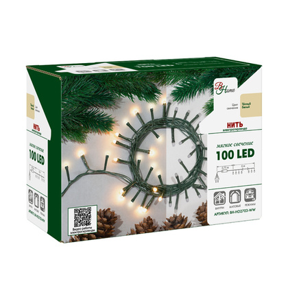 Электрогирлянда Нить, 6м, теплый белый, арт. BH-HO2703-WW