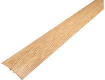 Порог алюм. п/кругл 40мм/0,9м дуб светлый (скрытое крепление), DOMOLETTI