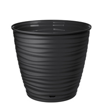 Горшок для цветов Saffron 1,5 л с поддоном, 13*14 см (черный)221610130/02