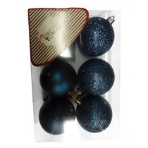 Набор шаров, 6 шт, 6 см, синий, N3/6006BY