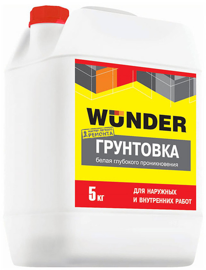 Грунтовка Wunder 5кг (белый)