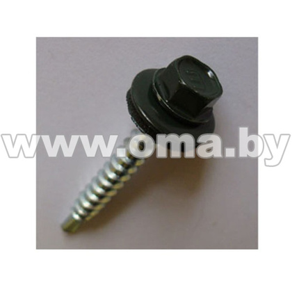 Шуруп кров. 4,8х29 RAL 6005 зеленый мох