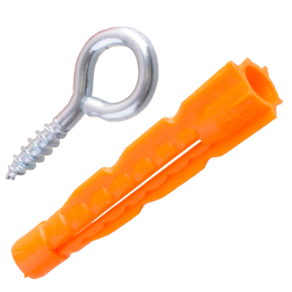 Дюбель универсальный 6x37 с крюком-кольцо 3,5х30 2 шт