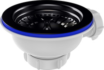 Выпуск т.м. Aquant 3 1/2 с чёрной мет.реш. с отводом под перелив