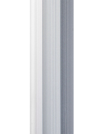 Порог алюм. п/кругл 38мм/1,8м серебро матовое, DOMOLETTI