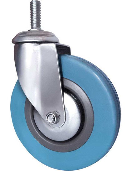 Опора колесная SCtg 42, поворотная d=100 мм, серая