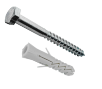 Дюбель с шурупом - шестигр.гол.(дюб.12х60-шур.8х70) (10 шт.)