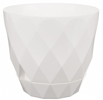 Горшок для цветов Laurel D220 мм, 4.5 л с поддоном (белый)221611029/01