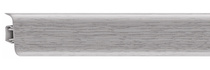 Плинтус напольный ПВХ Ольха серая 56мм 2,5м 102 Rico Leo