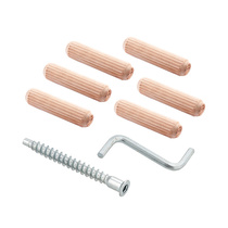 Набор мебельщика (стяжки, шканты, ключ) 81 шт