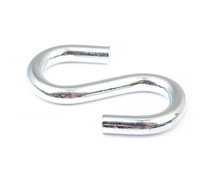 Крючок S-обр. 8мм белый цинк 1 шт