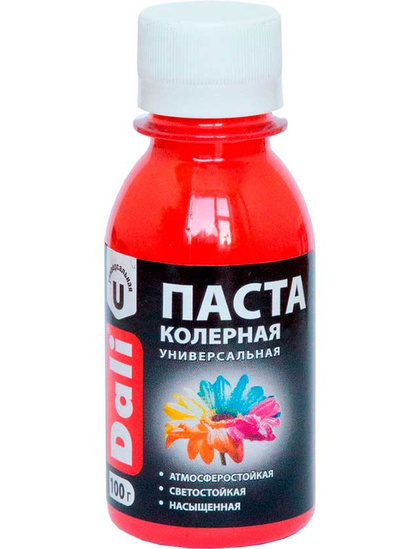 Колеровочная паста Dali красный 0,1 кг