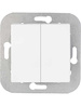 INA бел. Выключатель 2-кл. С510-551 (без рамки), ОККО