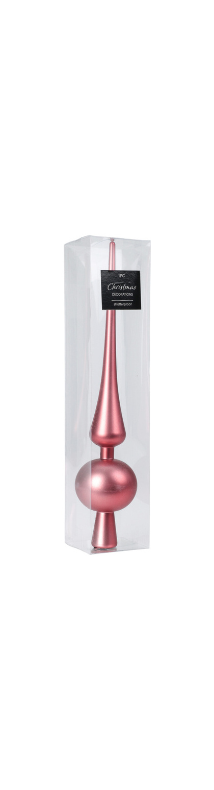 Верхушка ёлочная Pink 28см, полипропилен, арт. CAN218610