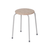 Табурет круглый Пенек легкий 180 с ЛДСП, серый, цвет сиденья бежевый (v.000 с ЛДСП)