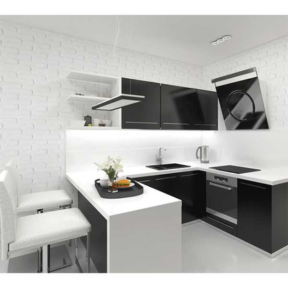 Панель ПВХ Кирпич белый 250х2500мм