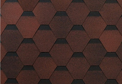 Черепица SHINGLAS Оптима, красный S3м2