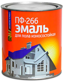 Эмаль ПФ-266 алкидная для пола, золотисто-коричневая, 0,8 кг