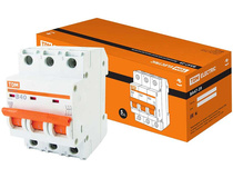 Выключатель автоматический TDM ВА 47-29 3Р 40А (В) 4.5кА / SQ0206-0046