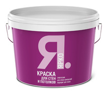 Краска ЯРКО для стен и потолков белая 14 кг