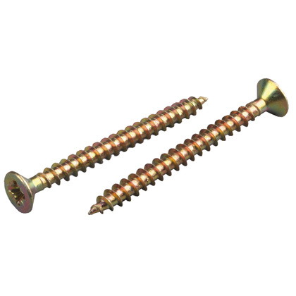 Шуруп по дереву оцинкованный желтый, 3х10, 500 штук