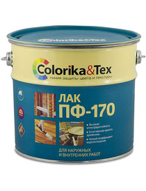 Лак алкидный Colorika Tex ПФ-170 глянцевый, 2,5кг