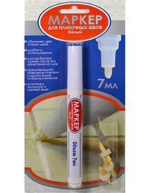 Маркер для плиточных швов белый