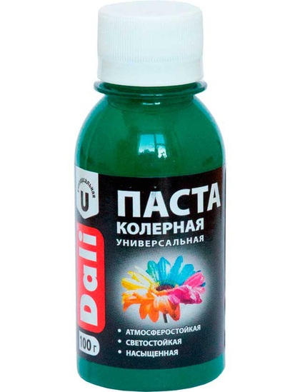 Колеровочная паста Dali зеленый 0,1 кг