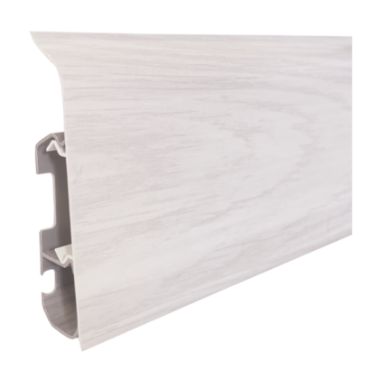 Плинтус напольный ПВХ Qvant Q12 Ясень норвежский 76мм 2,2м