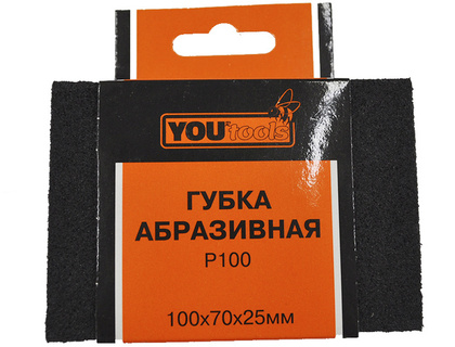 Губка абразивная Yourtools 100х70х25 P100 (N12)