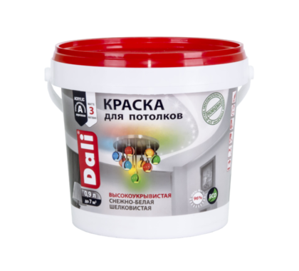 Краска для потолков DALI белая 0,9 л Рогнеда