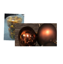 Набор  шаров ел. ТМ ChristmasTouch, 2,5см(24шт),коричн,полипроп,арт.N4/2524ABY