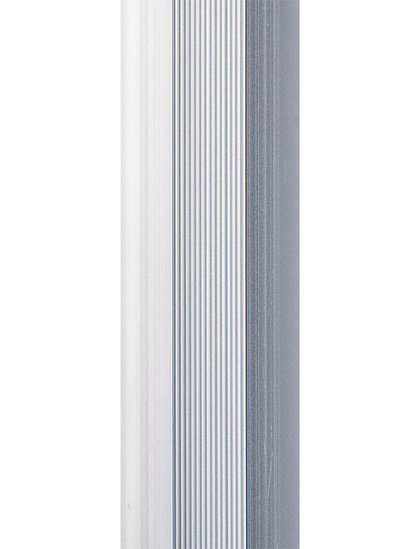 Порог алюм. п/кругл 38мм/0,9м серебро матовое, DOMOLETTI