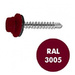 Шуруп кров. 4,8х51 RAL 3005 винно-красный (50шт)