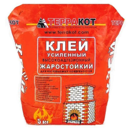 Клей жаростойкий усиленный Терракот, 5 кг