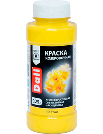 Краска колеровочная DALI Желтая 0.25 л