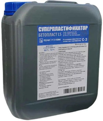 Пластификатор для бетонных и растворных смесей Бетопласт LS, 5 л.