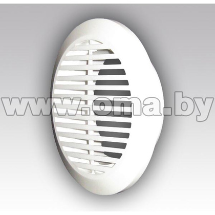 Решетка вентиляционная круглая, разъемная D165 с фланцем D120 (арт. 12РКФ)