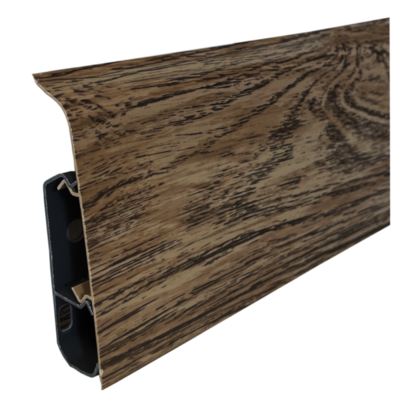 Плинтус напольный ПВХ Qvant Q14 Клен беленый 76мм 2,2м