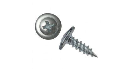 Шуруп по мет. 4,2х13 п/шайба острый (500шт) оцинк.