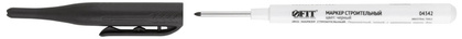 Маркер строительный перманентный FIT IT удлиненное перо, черный