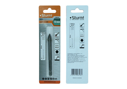 Сверло по стеклу/кер.плитке ф 10,0мм хв.1/4HEX STURM 5380104
