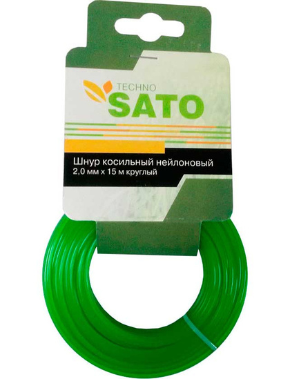 Леска для триммера SATO TECHNO 2мм 15м круглый