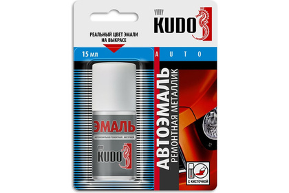 Эмаль автомобильная KUDO белый 201 с кисточкой 15мл.
