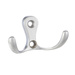 Крючок мебельный двухрожковый KERRONKR 0010 SC, матовый хром